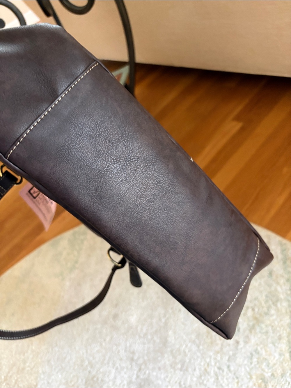 NWT brown Stone Mountain leather handbag - Picture 12 of 13